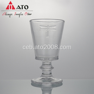 Stemmed Bee Glass Classic Crystal Clear Clear Glass Gollet